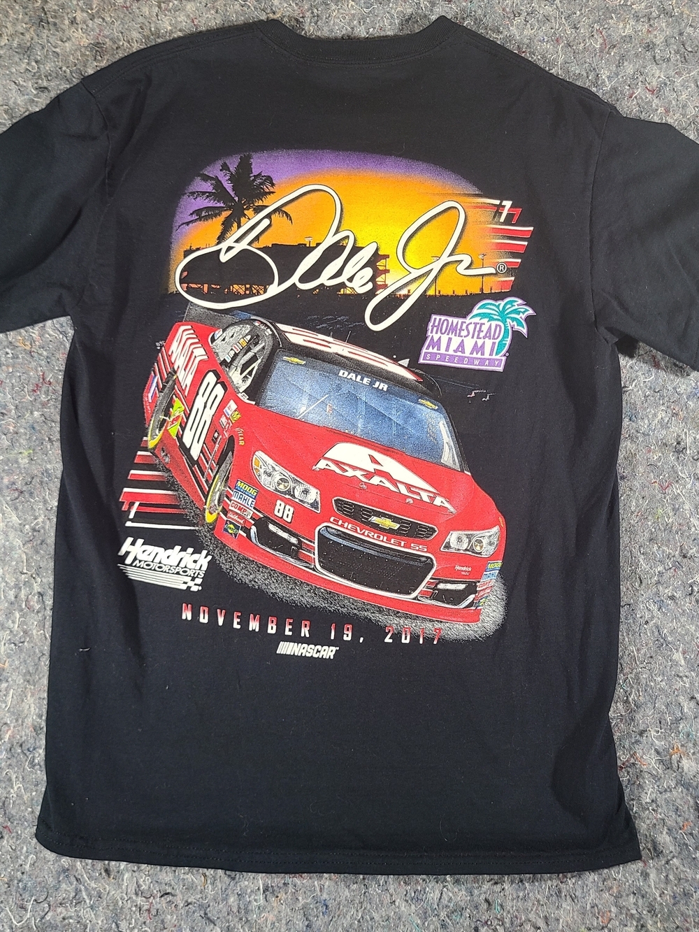 Dale Earnhardt Jr 2017 Homestead Miami Speedway Appreciation Tour Tee Size M